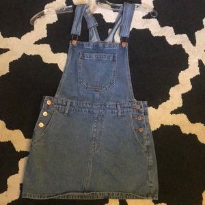 F21 Denim Overall Dress
